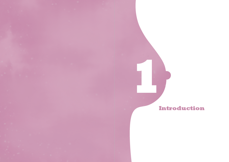 Afbeelding van een ontworpen proefschrift met omschrijving breast cancer